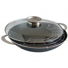 Wok chiński z pokrywą "Yatra" 34cm